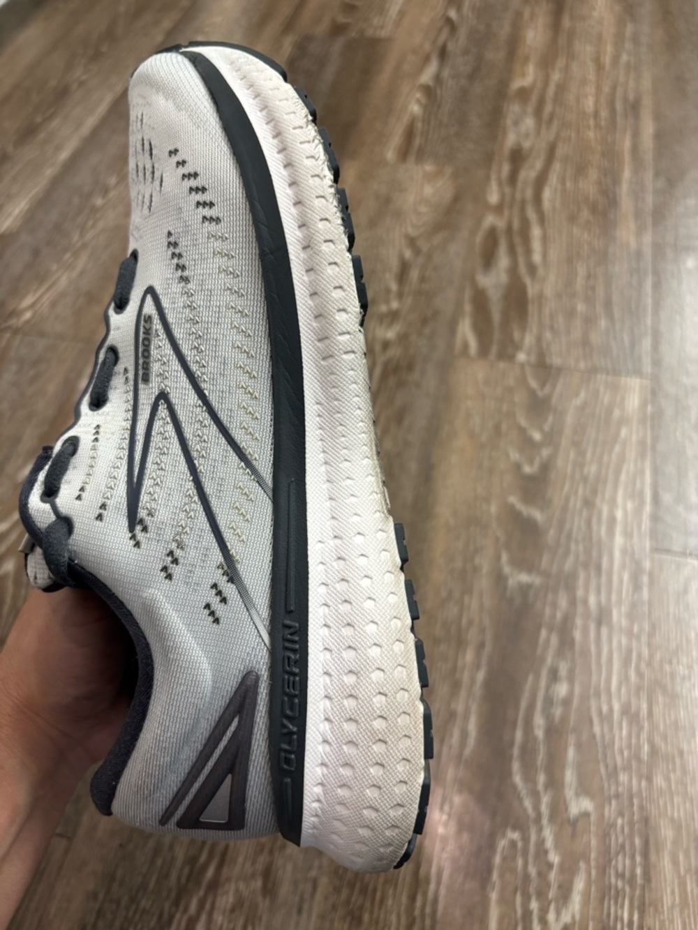 BROOKS GLYCERIN 19 women’s size 8 medium (B) Grey/Ombre/White - Picture 7 of 13